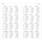 Kalendarz książkowy A6 na rok 2024 Kalendarze książkowe A6-017 (zdjęcie 1)