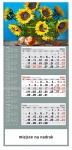 Kalendarz trójdzielny duży 2019 Słoneczniki (zdjęcie 1)