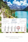 kalendarz jednodzielny płaski 2017 Podróż
