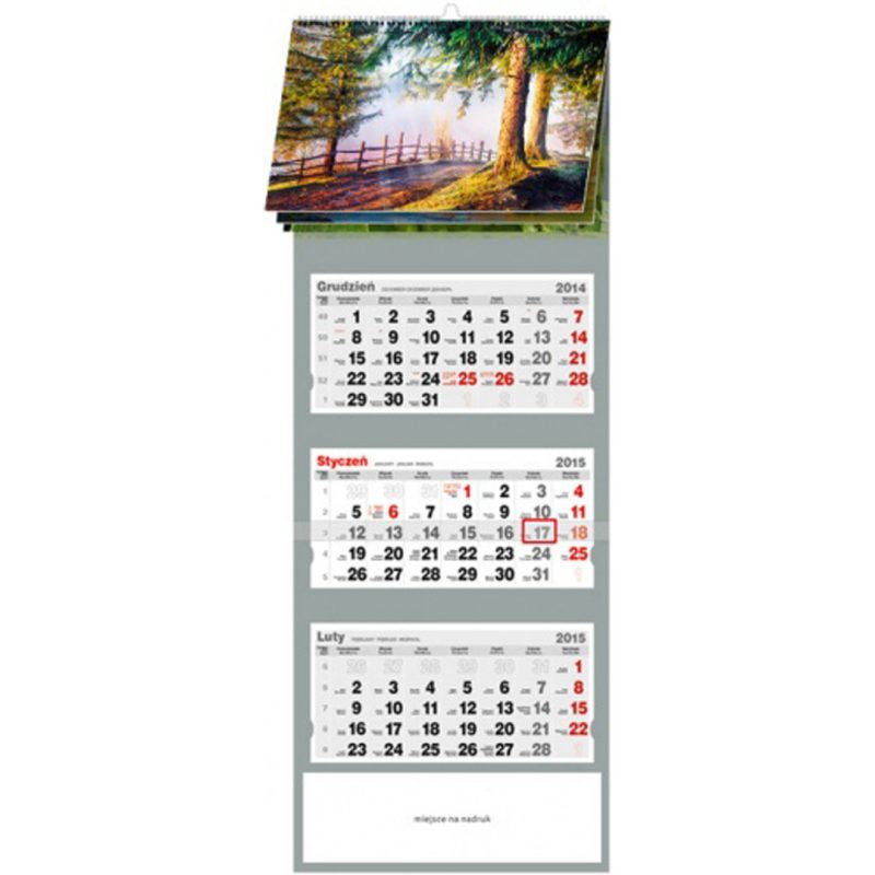 Kalendarz Barwy jesieni z 2015 roku
