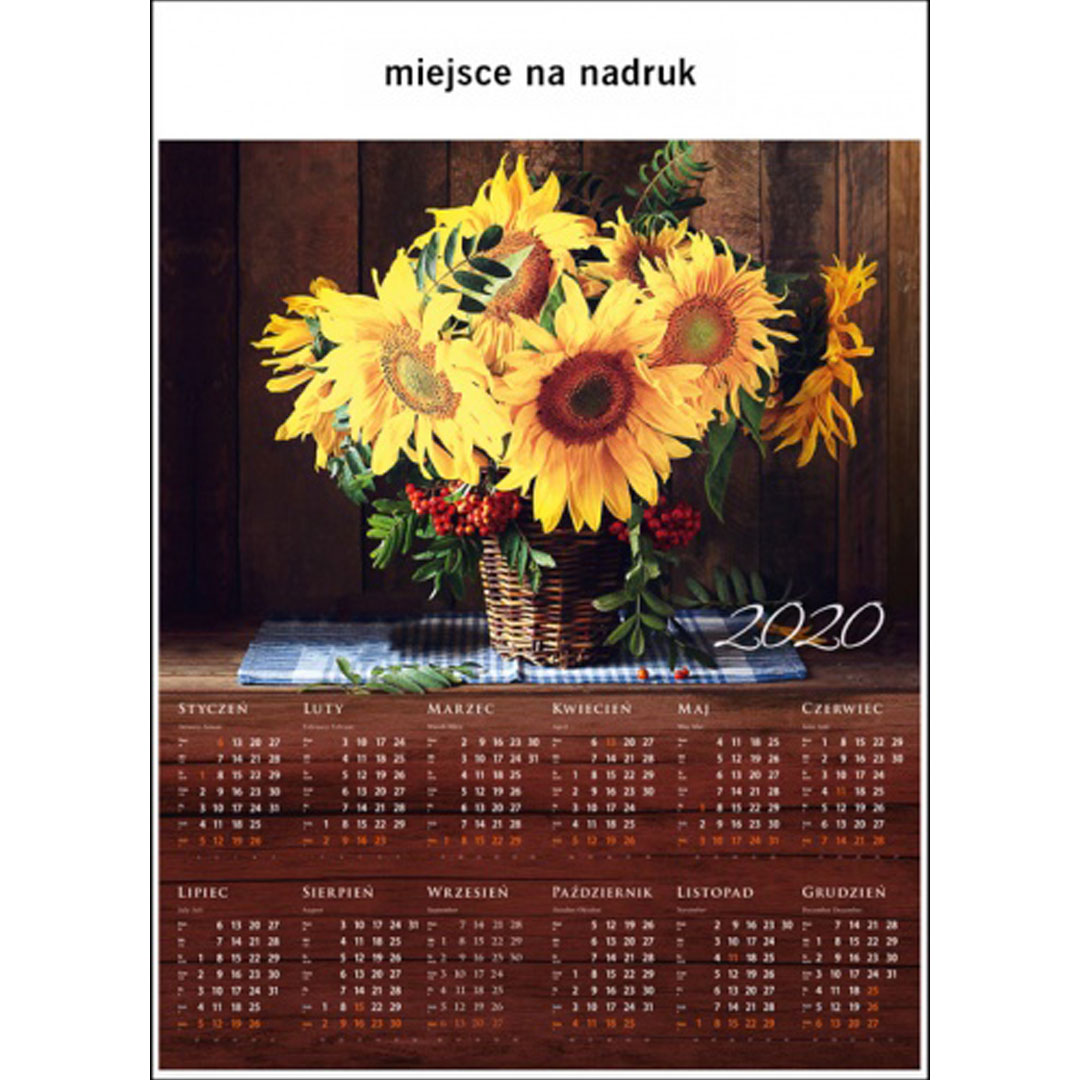Kalendarz Bukiet z 2020 roku