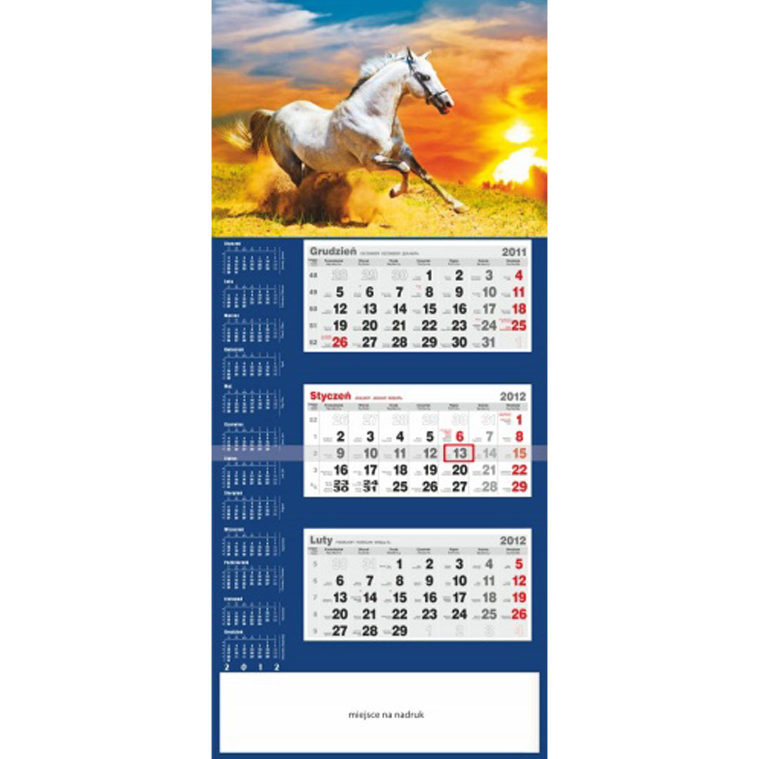 Kalendarz Galop z 2012 roku