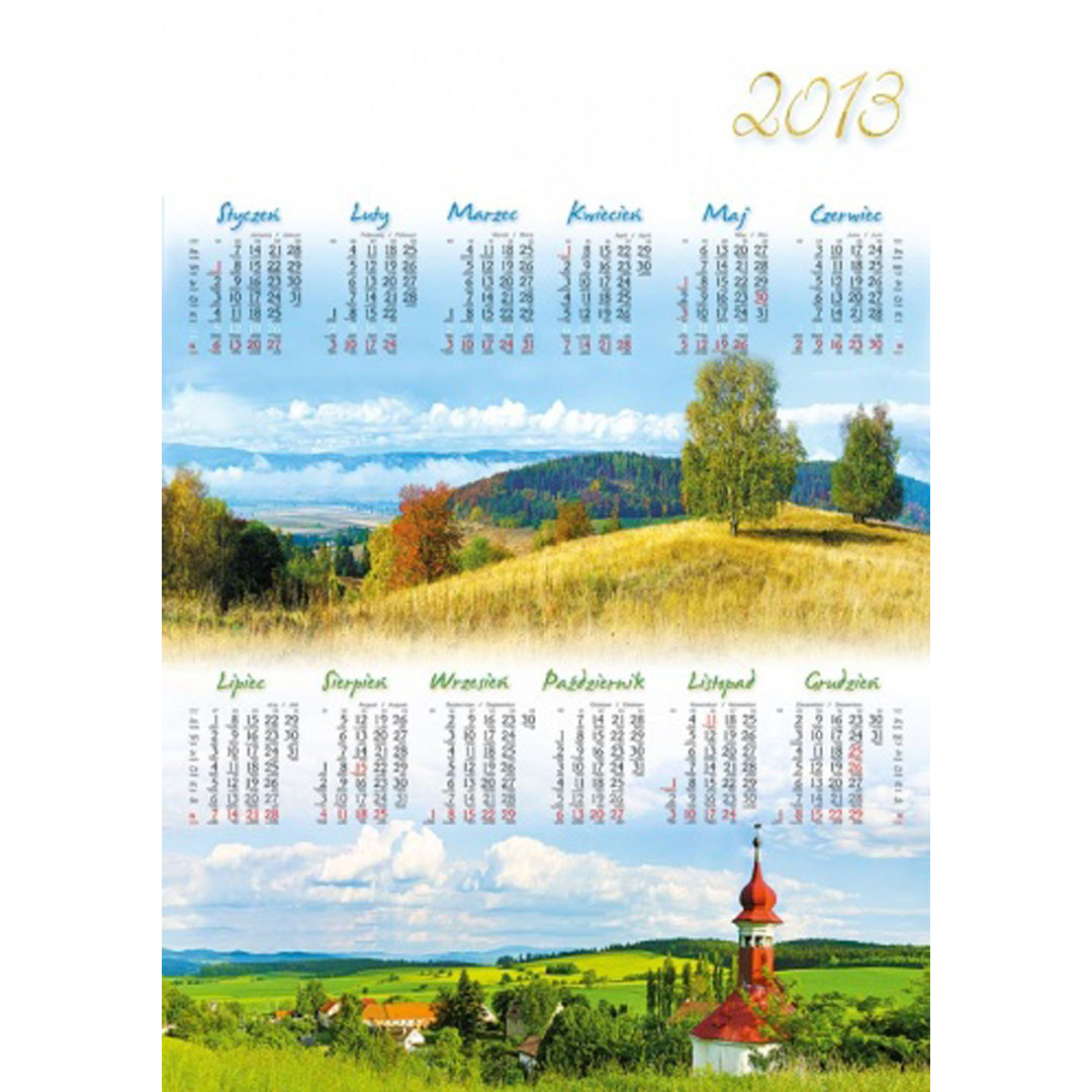 Kalendarz Horyzonty z 2013 roku