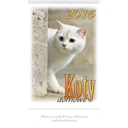 Kalendarz Koty domore z 2015 roku