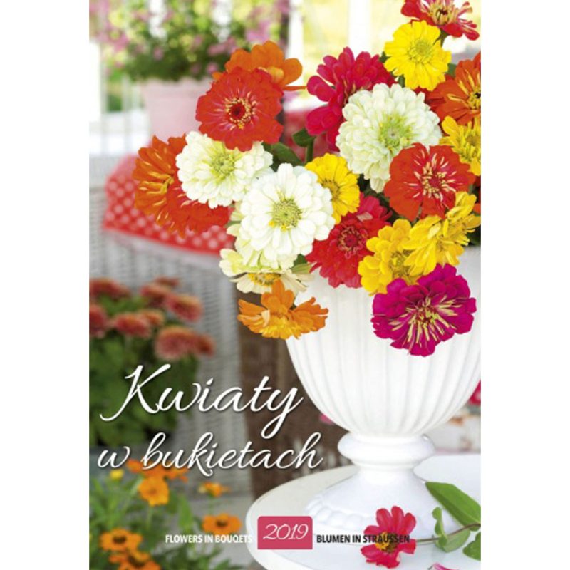 Kalendarz Kwiaty w bukietach z 2019 roku
