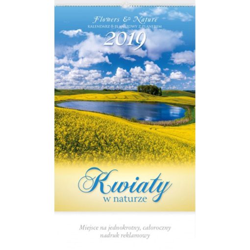 Kalendarz Kwiaty w naturze z 2019 roku