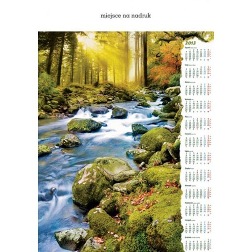 Kalendarz Leśna rzeka z 2013 roku