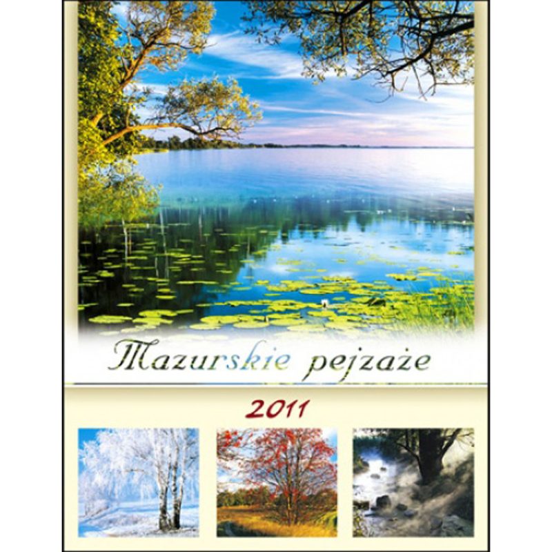 Kalendarz Mazurskie pejzaże z 2011 roku