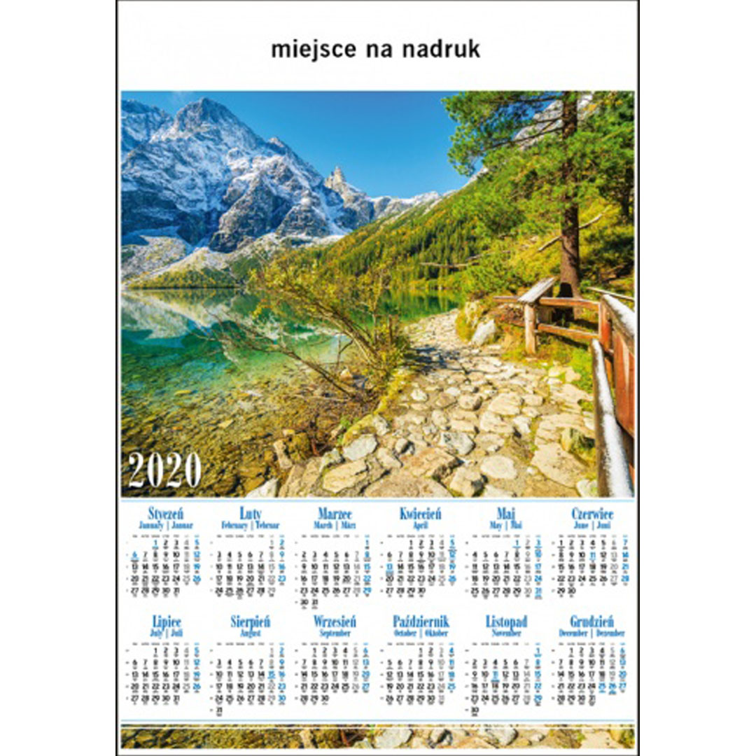 Kalendarz Morskie Oko z 2020 roku
