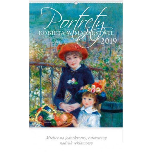 Kalendarz Portrety-kobieta w malarstwie z 2019 roku