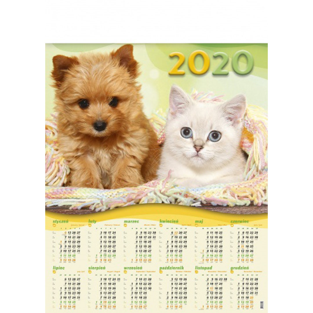 Kalendarz Przyjaciele z 2020 roku