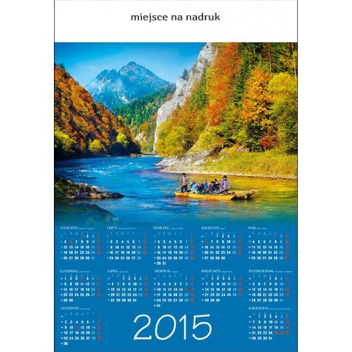 Kalendarz Spływ Dunajcem z 2015 roku