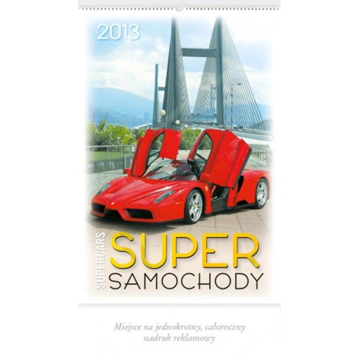 Kalendarz Super samochody z 2013 roku