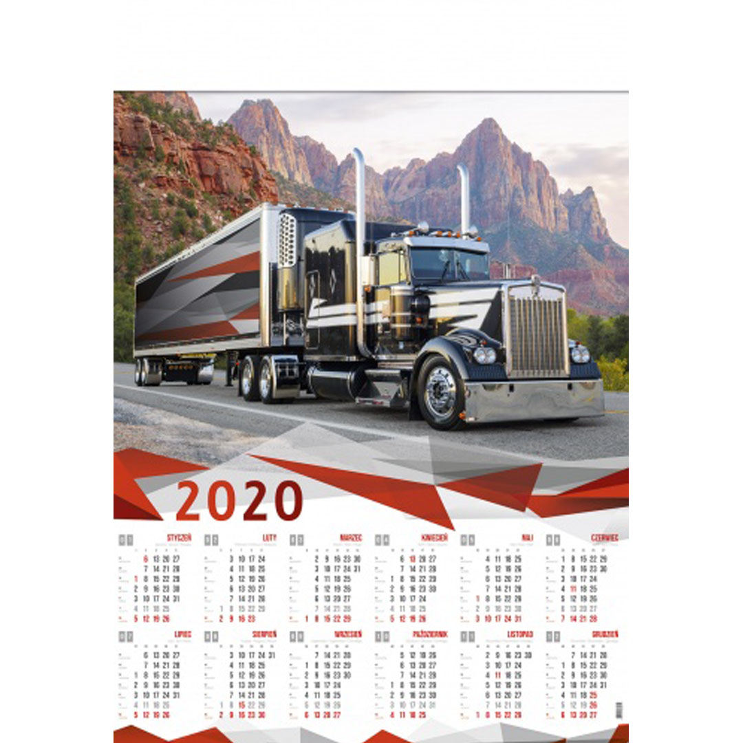 Kalendarz Truck z 2020 roku