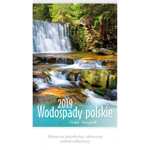 Kalendarz Wodospady polskie z 2019 roku