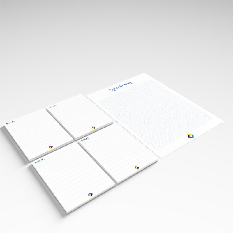 Papier firmowy i notesy A6 z nadrukiem firmowym - obrazek 2