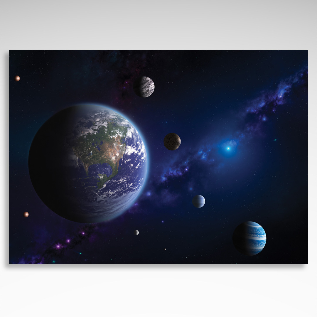 Kalendarz trójdzielny Kosmos planety