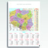 Kalendarz planszowy Mapa Polski (20szt.) - 1 Kalendarz planszowy Mapa Polski