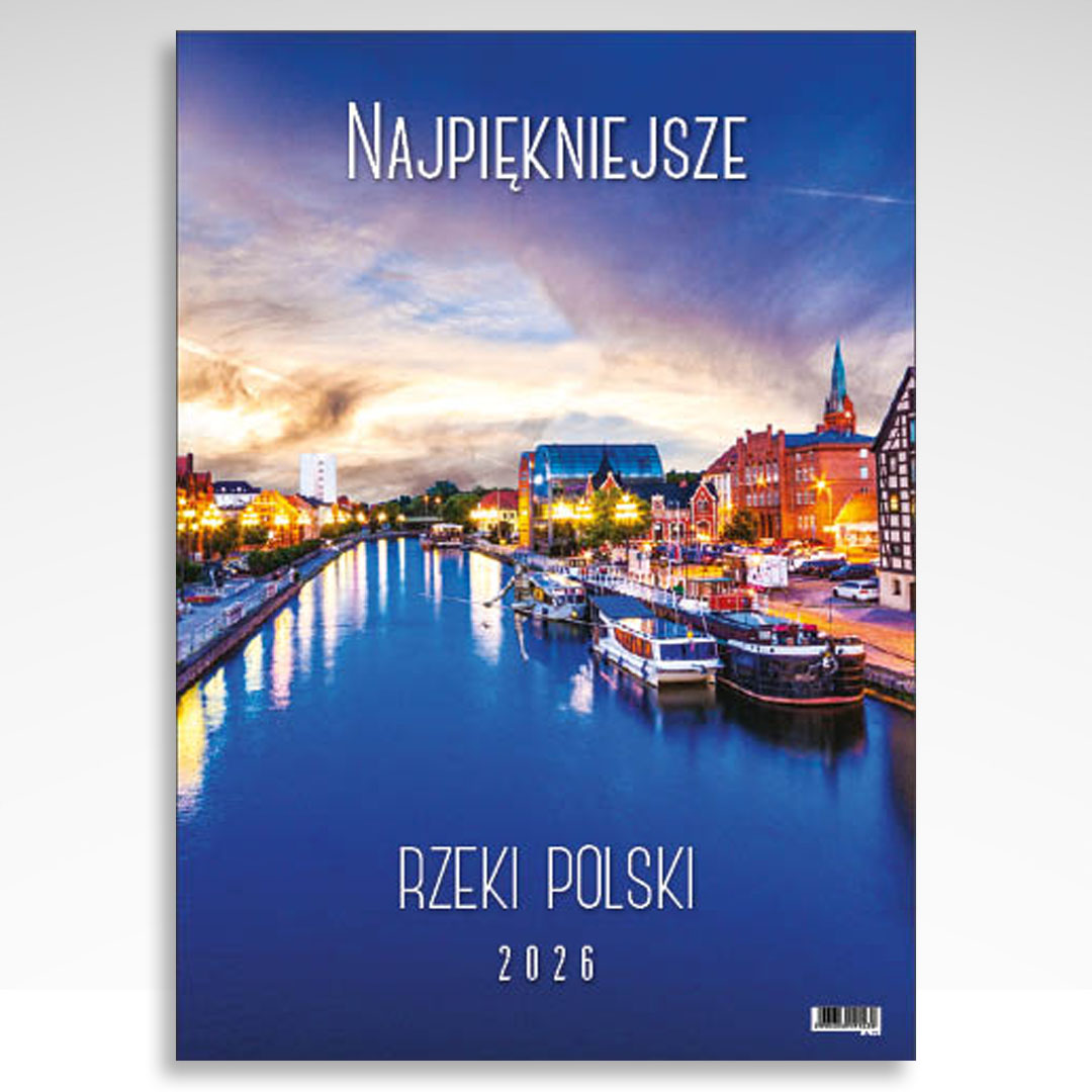 Kalendarz wieloplanszowy Najpiękniejsze Rzeki Polski