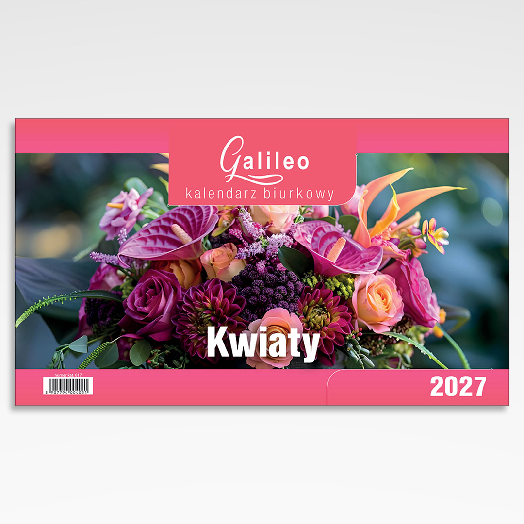 Kalendarz biurkowy miesięczny Kwiaty (20szt.) - 4 Kalendarz biurkowy miesięczny Kwiaty