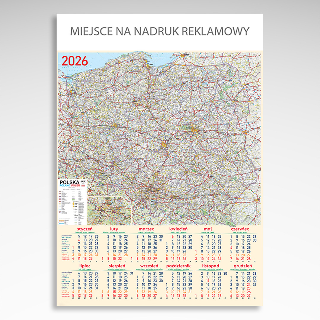 Kalendarz planszowy Mapa
