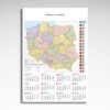 Kalendarz planszowy Mapa Polski