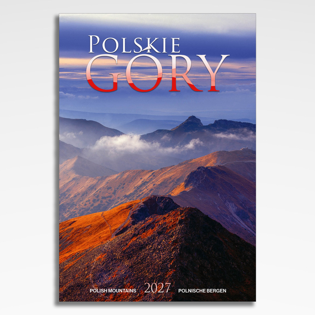 Kalendarz wieloplanszowy Polskie Góry (20szt.) - 28 kalendarz wieloplanszowy polskie gory, okładka kalendarza z grafiką tematyczną i spiralą Wire-O