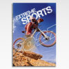 kalendarz wieloplanszowy extreme sports, okładka kalendarza z grafiką tematyczną i spiralą Wire-O
