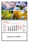 Kalendarz jednodzielny 2021 Cztery pory roku (zdjęcie 1)
