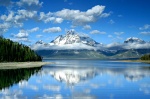 Kalendarz trójdzielny górskie jezioro zdjęcie