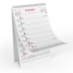 Kalendarz biurkowy na rok 2024 52 tygodnie - tygodniowy (zdjęcie 3)