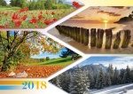 Kalendarz jednodzielny 2018 Pory roku