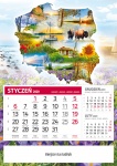 Kalendarz jednodzielny 2021 Polska