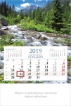 Kalendarz jednoplanszowy 2019 Rzeka