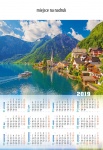 Kalendarz planszowy 2019 Alpejskie jezioro