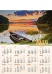 Kalendarz planszowy 2019 Mazurski zachód