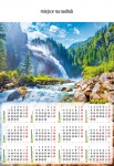 Kalendarz planszowy 2019 Wodospad