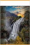 Kalendarz planszowy 2025 Wodospad
