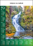Kalendarz planszowy A1 2019 Wodospad Kamieńczyka