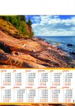 Kalendarz planszowy A1 2021 Bałtycki klif