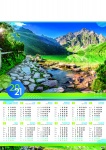 Kalendarz planszowy A1 2021 Dolina rybiego potoku