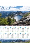 Kalendarz planszowy A1 2021 Górski staw