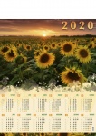 Kalendarz planszowy A1 2021 Pole słoneczników