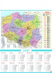 Kalendarz planszowy A1 2021 Polska