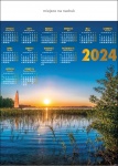 Kalendarz planszowy A1 2024 Mazury