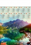 Kalendarz planszowy A1 na rok 2025 Górski pejzaż