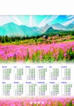 Kalendarz planszowy A1 na rok 2025 Lato w Tatrach