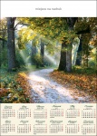 Kalendarz planszowy A1 2025 Poranek w lesie