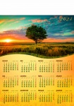 Kalendarz planszowy A1 na rok 2025 Zachód słońca