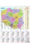 Kalendarz planszowy A1 na rok 2024 Polska